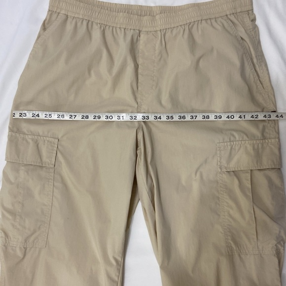 UniQLOl,Women’s ,Cream, Long, Cargo Pants With Elastic Ankle.Size-Large. - Picture 4 of 11